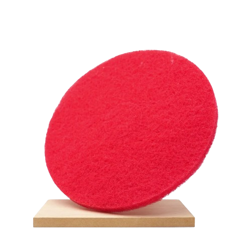 Round Buffing Pad - Red