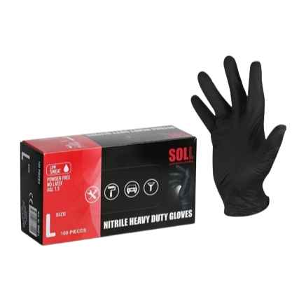 Nitrile Gloves (Beast Black) - 100Pk